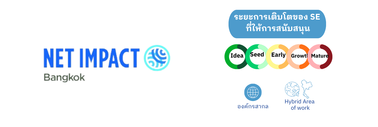 ระยะการเติบโตของ SE ที่ NET IMPACT Bangkokสนับสนุน