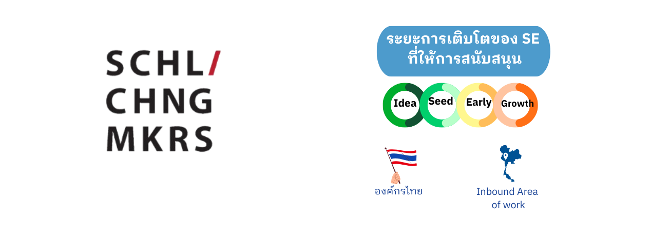 ระยะการเติบโตของ SE ที่ School of Changemakers  สนับสนุน