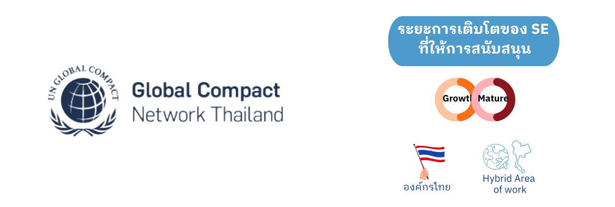 ระยะการเติบโตของ SE ที่ สมาคมเครือข่ายโกลบอลคอมแพ็กแห่งประเทศไทย สนับสนุน
