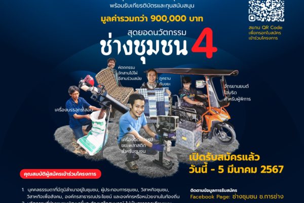 โครงการสุดยอดนวัตกรรมช่างชุมชนปีที่ 4