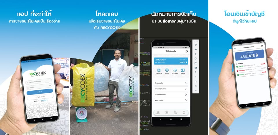 แพลตฟอร์มออนไลน์และแอปพลิเคชัน RECYCOEX