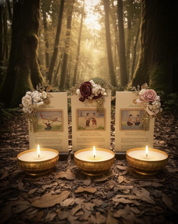 เทียนหอมเทียร่า รานี - ทีแอนด์ไลท์ คอลเลคชั่น ขนาด 220 กรัม Tiara Ranee Scented Candle - Tea & Light Collection